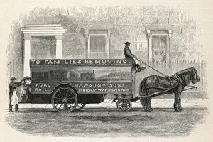 Removal Gallery: A horse-drawn removal van Date: 1874