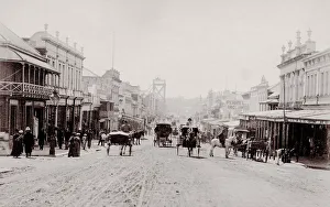 Horse drawn traffic, Brisbane, Queensland, Australia