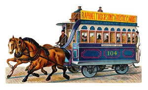Aldersgate Gallery: Horse-drawn tram on a Victorian scrap