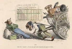 Possessions Prints: Horse Moving House