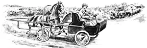 Patented Prints: Horse-powered Four Wheel Vehicle, 1921