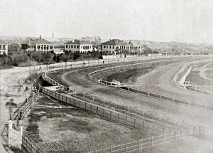 C1880s Prints: Horse racecourse, Shanghai, China, c1880 s