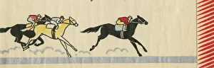Images Dated 22nd December 2015: Horse racing in Art Deco style