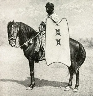 Nigerian Gallery: Horse and rider, Sokoto, Nigeria, West Africa