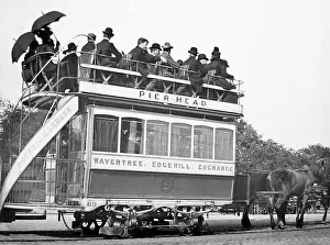 Tramway Prints: Horse tram, Liverpool, early 1900s