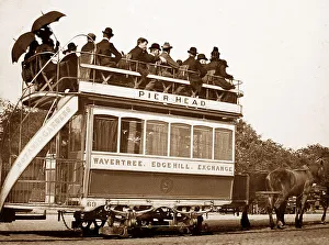 Horse tram, Liverpool, early 1900s