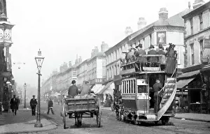 Wavertree Prints: Horse tram, Wavertree Road, Liverpool, early 1900s