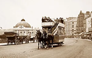 Horse tram, West End Gardens, Morecambe, early 1900s