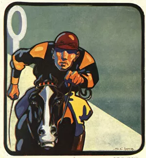 Chapman Collection: Horseracing poster by Stephen Chapman