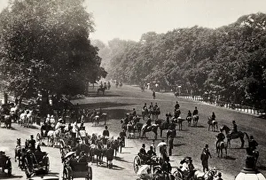 Rotten Prints: Horses and riders on Rotten Row, London
