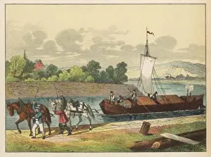 Horses Tow Barge