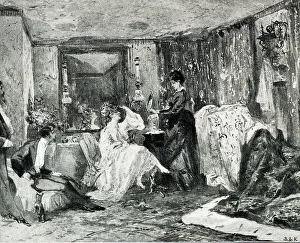 Varietes Prints: Hortense Schneider, French soprano, in her dressing room