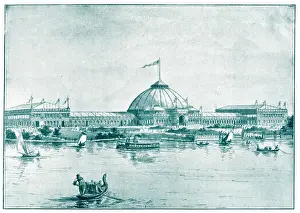 Horticultural Prints: Horticultural Building, Worlds Fair Exhibition, Chicago, US