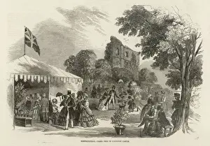 Horticultural fete, Chepstow Castle, South Wales