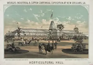 Horticultural Prints: Horticultural Hall. Worlds Industrial & Cotton Centennial E