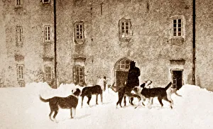 Hospice of the Great Saint Bernard, Switzerland, early 1900s