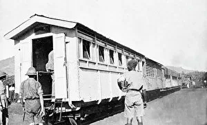 Images Dated 16th June 2016: Hospital carriage, Bura, Kenya, East Africa, WW1