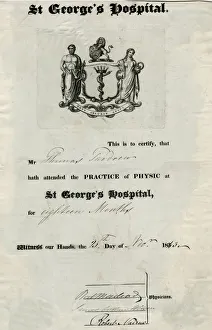 Images Dated 11th July 2018: HOSPITAL CERTIFICATE