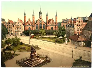 Lubeck Prints: The hospital, Lubeck, Germany