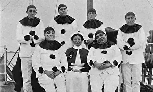 Pierrots Prints: A hospital ship Pierrot troupe, WW1
