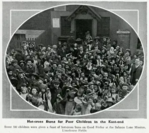 Hot-cross buns for poor children in the East-end of London