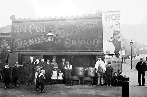 Peas Prints: Hot Peas Saloon, Cattle Market, Burnley, early 1900s