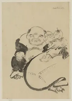 Hotei, the god of good fortune, one of the seven lucky gods