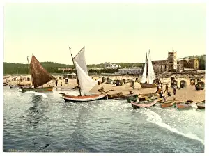 Pommeraina Prints: Hotel on the beach and Kaffeeberg, Misdroy, Pommeraina, Germ