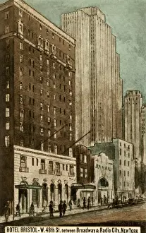 Skyscrapers Prints: Hotel Bristol in New York City, USA