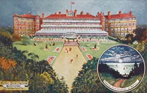 Dorset Prints: Hotel Burlington, Boscombe, Bournemouth, Dorset