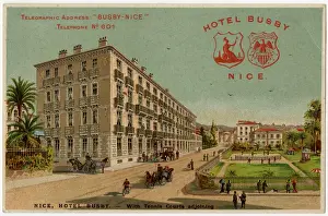Courts Prints: Hotel Busby, Nice, France - complete with tennis courts