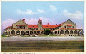 Southwest Prints: Hotel Castaneda, Las Vegas, New Mexico, USA