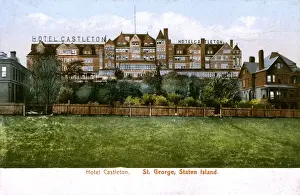 Staten Prints: Hotel Castleton, St. George, Staten Island, New York, USA