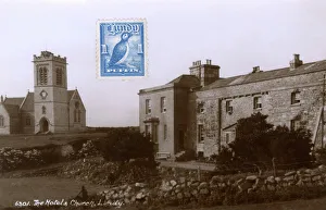 Images Dated 24th April 2012: The Hotel and Church, Lundy Island, Bristol Channel