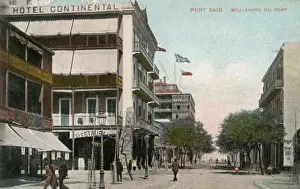 Canals Prints: Hotel Continental in Port Said, Egypt