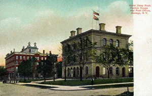 Hotel Deep Rock, Custom House and Post Office, Oswego, NY
