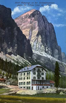 Images Dated 18th May 2017: Hotel Falzarego, Falzarego Pass, Dolomites, Austria
