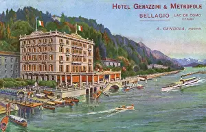 Shore Prints: Hotel Genazzini & Metropole, Bellagio, Lake Como, Italy