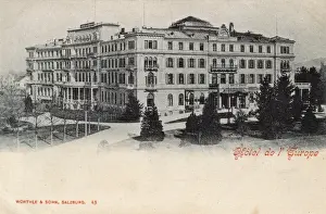 Salzburg Prints: Hotel de l Europe, Salzburg, Austria