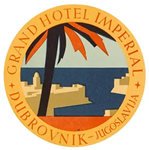 Dubrovnik Prints: Hotel Label Dubrovnik