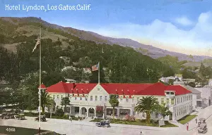 Whitewashed Prints: Hotel Lyndon, Los Gatos, Santa Clara, California, USA