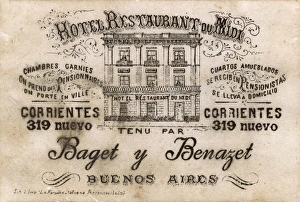 Hotel Restaurant du Midi, Buenos Aires, Argentina Hotel Restaurant du Midi, Buenos Aires, Argentina