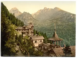 Tatra Prints: Hotel Rosa in the Great Kohlbacherthal, Tatra, Austro-Hungar