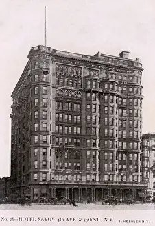 Intersection Prints: Hotel Savoy in New York City, USA
