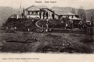 Jakarta Prints: Hotel Tosari and garden, Tosari, East Java, Indonesia