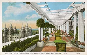 Roof Top Prints: Hotel Utah Roof Garden - Salt Lake City, Utah, USA