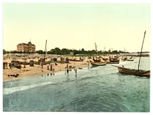 Pommeraina Prints: Hotel Victoria andd beach, Misdroy, Pommeraina, Germany (i