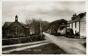 Shire Prints: Hotel & Village, Poolewe, Loch Ewe, Highland (Scotland)