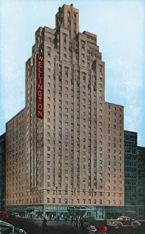 Skyscrapers Prints: Hotel Wellington in New York City, USA