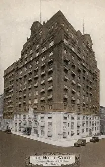 Skyscrapers Prints: Hotel White in New York City, USA